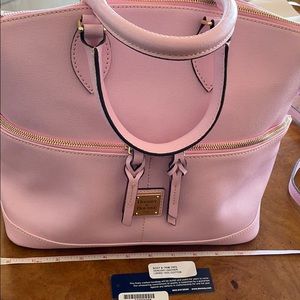 Dooney & Bourke pink pocket satchel